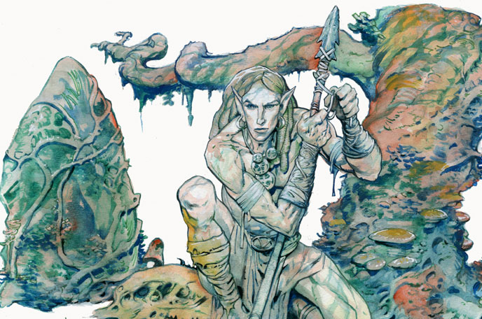 Wood-Elf Drawing